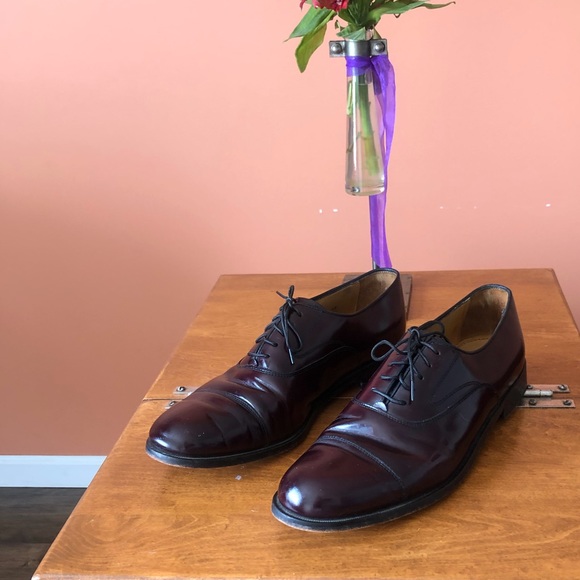 COLE HAAN men’s oxblood red lace up oxfords main image 6